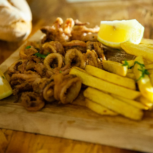 Chipirón a la Romana Restaurante Tropicaña